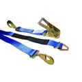 Us Cargo Control 2" x 8' Blue Auto Tie Down Ratchet Strap 10, 000 lbs w/ Axle Strap 5108AX10-BLU